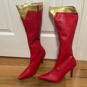 Wonder Woman Halloween costume boots